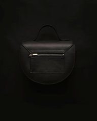 Kožená kabelka Alma čierna