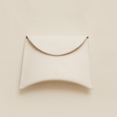 Kožená listová kabelka Lada biela