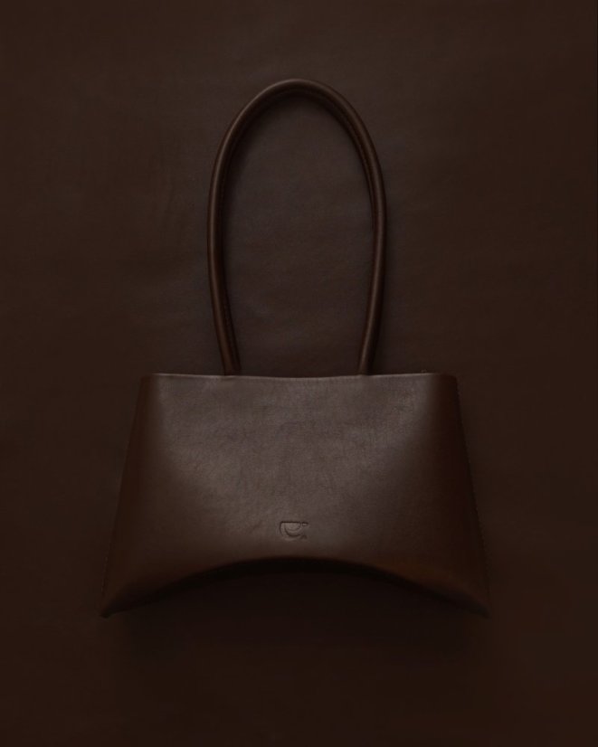 Kožená kabelka Meda čokoládová