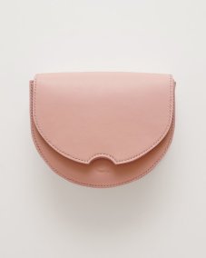 Kožená crossbody kabelka Anita jemná ružová