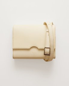 Kožená crossbody kabelka Alica ecru