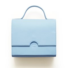 Kožená kabelka Anna bledomodrá