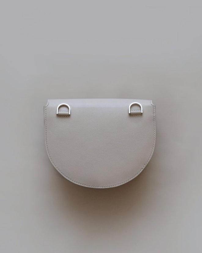 Kožená crossbody kabelka Anita bledosivá