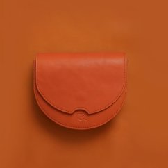 Kožená crossbody kabelka Anita tehlová