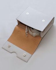 Kožená kabelka Anna bledosivá