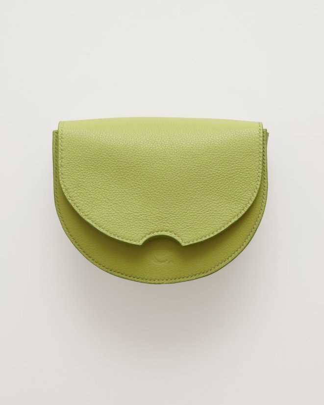 Kožená crossbody kabelka Anita pistáciová