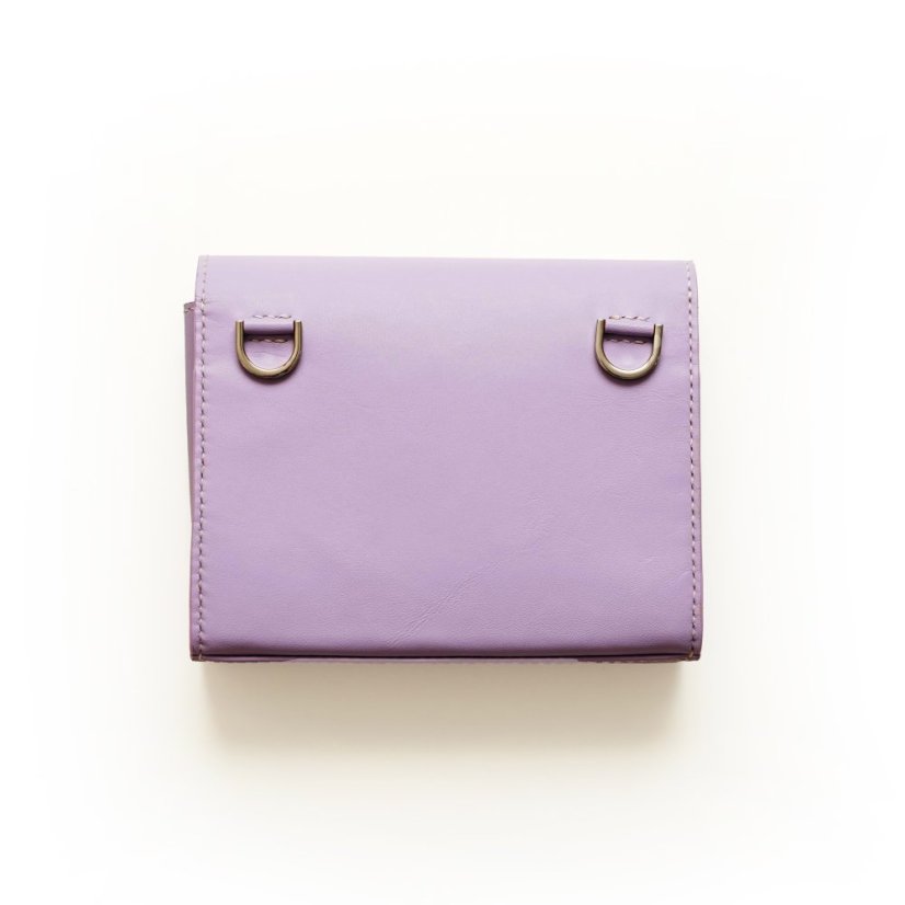 Kožená crossbody kabelka Alica orgovánová