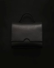 Kožená kabelka Anna čierna