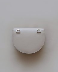 Kožená crossbody kabelka Anita bledosivá