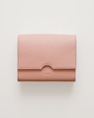 Kožená crossbody kabelka Alica jemná ružová