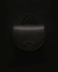 Kožená kabelka Alma čierna