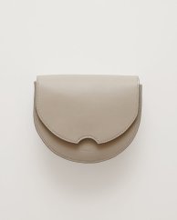 Kožená crossbody kabelka Anita holubičia sivá