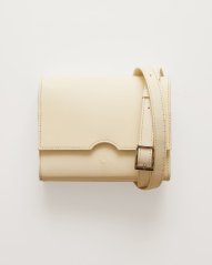 Kožená crossbody kabelka Alica ecru