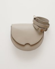 Kožená crossbody kabelka Anita holubičia sivá