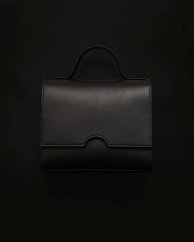 Kožená kabelka Anna čierna