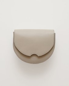 Kožená crossbody kabelka Anita holubičia sivá